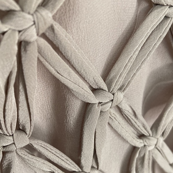 Madison Marcus Front Overlay Knot Silk Dress - Picture 6 of 12